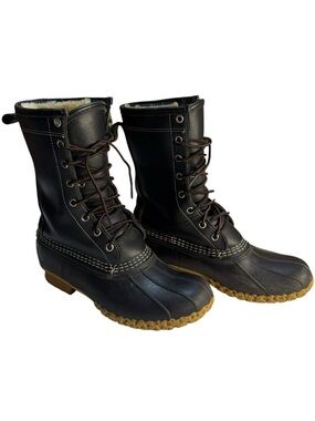 Rare Vintage EUC iconic L.L.Bean "Bean Boots" (Duck Boots) Women’s Size 8 Black